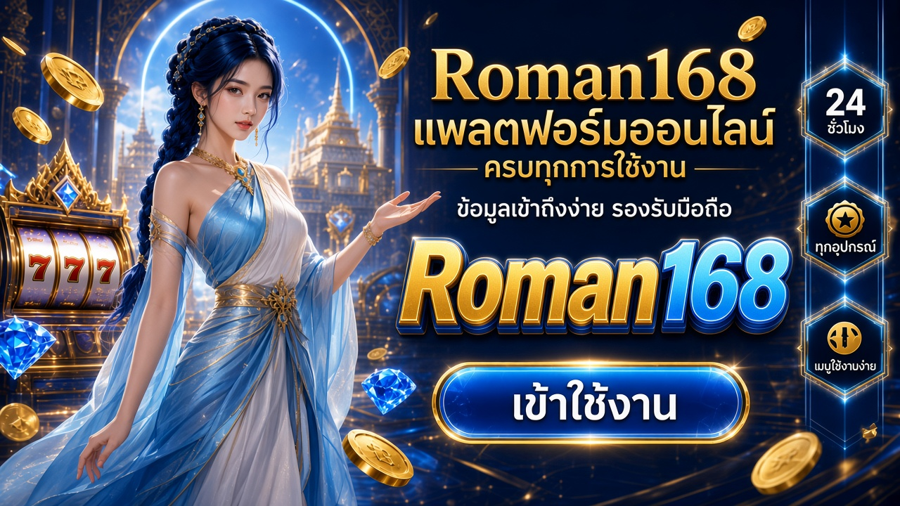 Roman168 คาสิโนออนไลน์ ภาพสำหรับอ่านรายละเอียดบนมือถือ